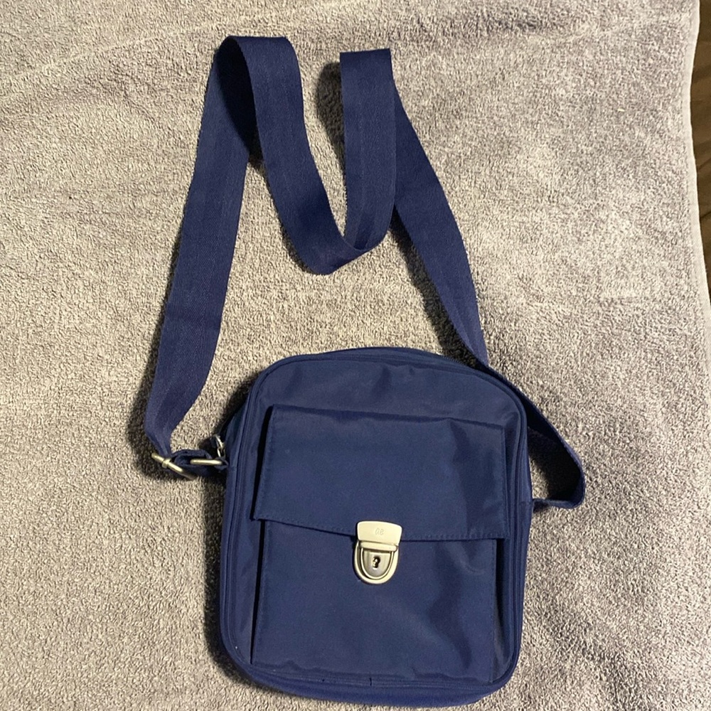 American Eagle cross body navy blue purse